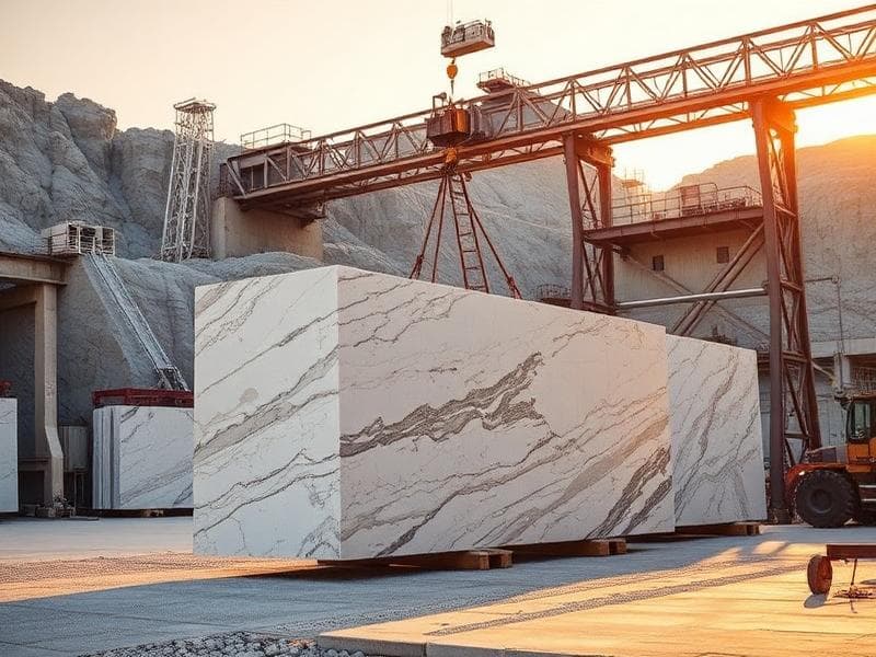 Receipt of Raw Marble Blocks